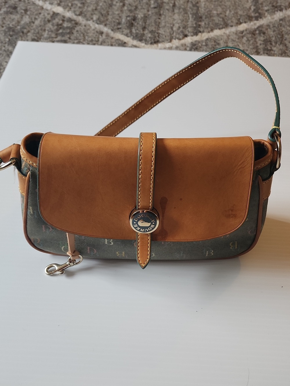 Dooney And Bourke Vintage Bumble Bee Mini East West Flap Bag. Project Bag